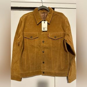 LEVIS PREMIUM QUALITY SUEDE TRUCKER JACKET 2023